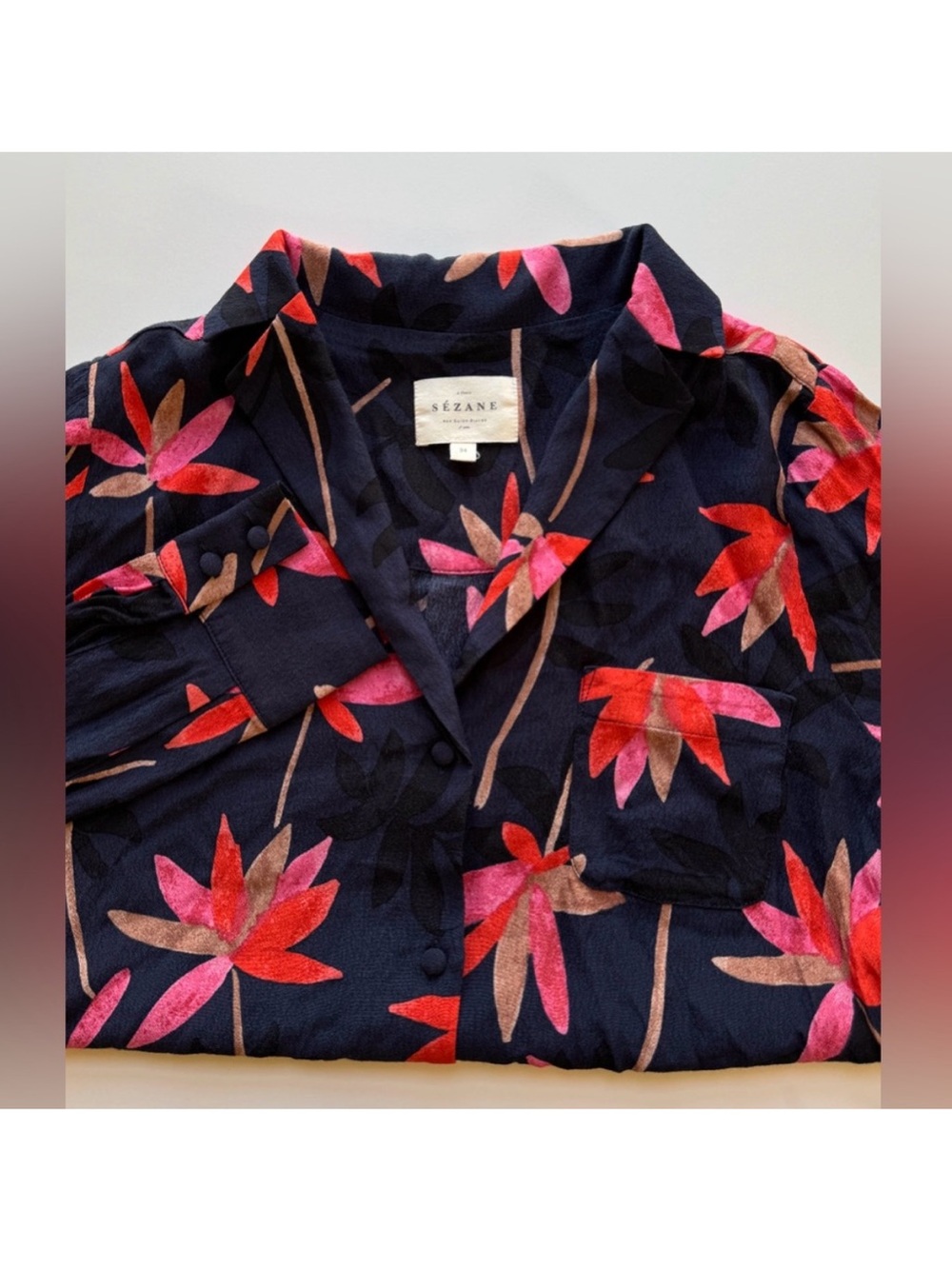 Euc Sezane Florence Shirt View 5